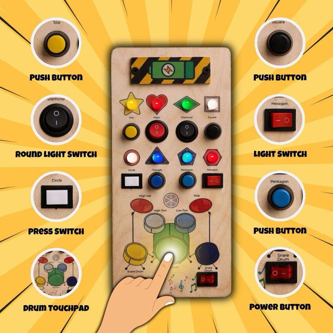 Beat Maker Montessori Busy Board - V9 Rechargeable