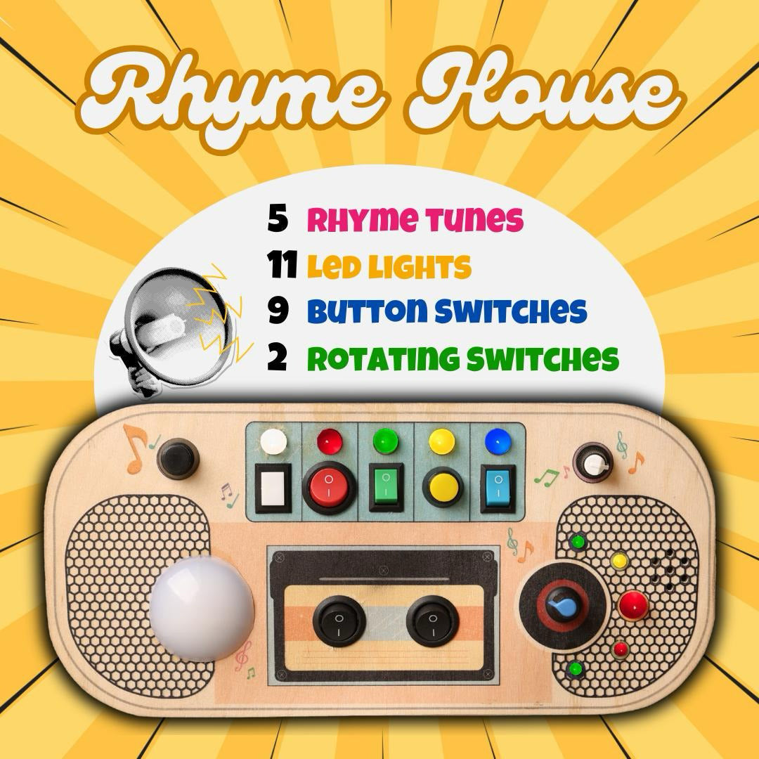 Rhyme House Montessori Busy Board-V8 Rechargeable