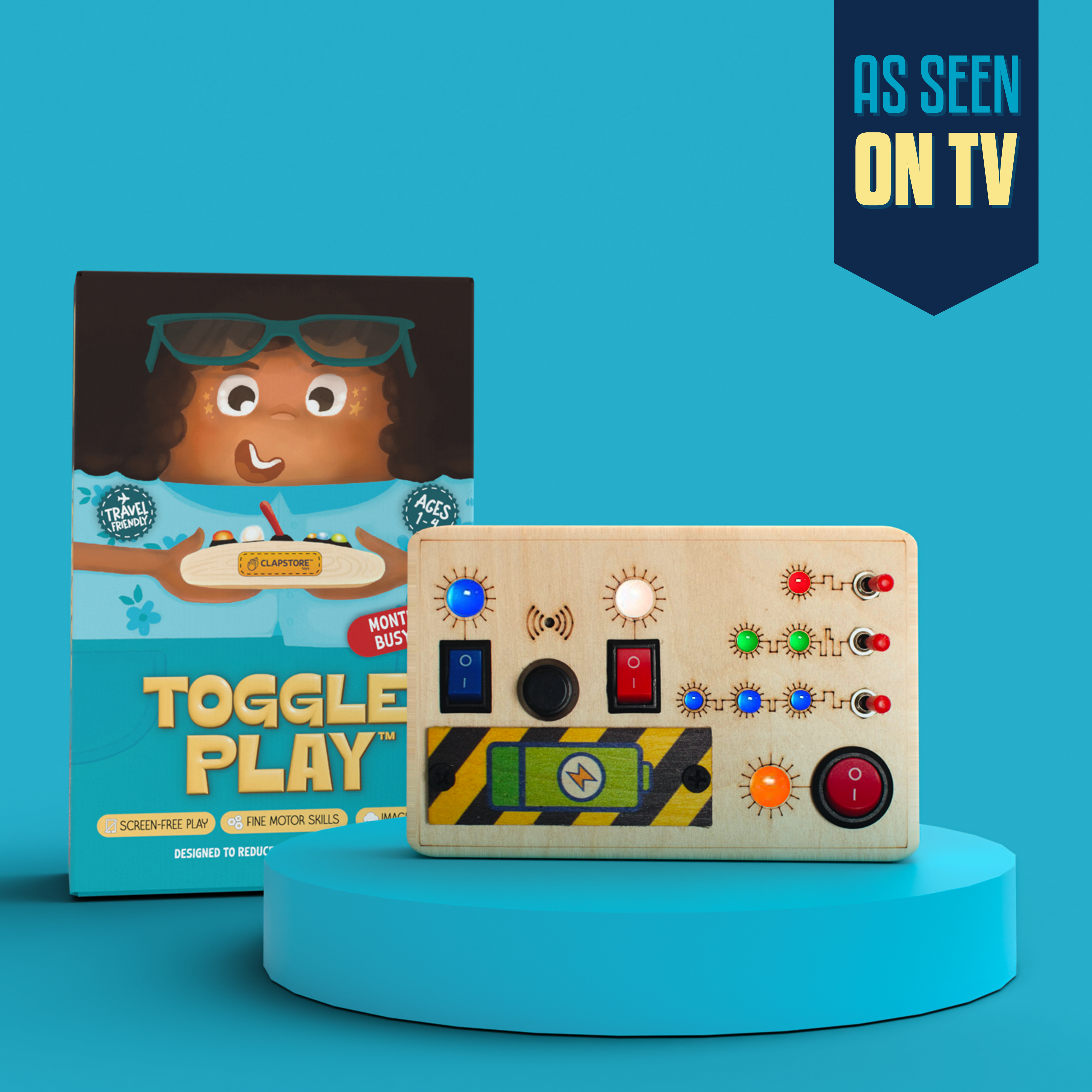 Toggle Play Montessori Busy Board-V6